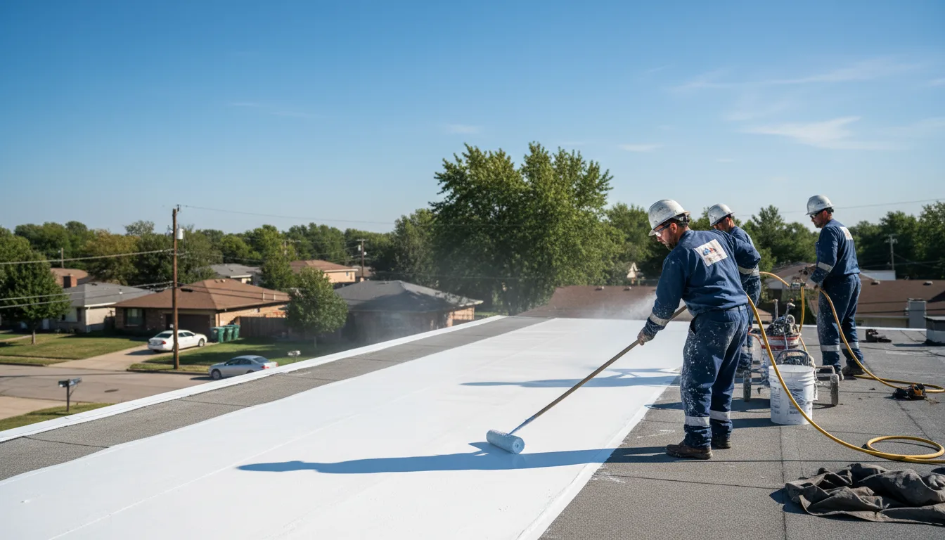 Commercial roof coating in Bard, NM near me